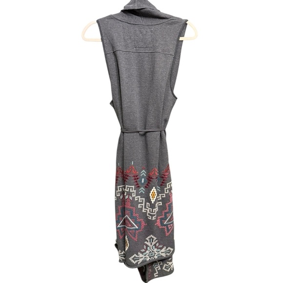 Johnny Was Women’s Tisha Embroidered Gray Cotton Vest Size XL $315 MSRP - Picture 8 of 8